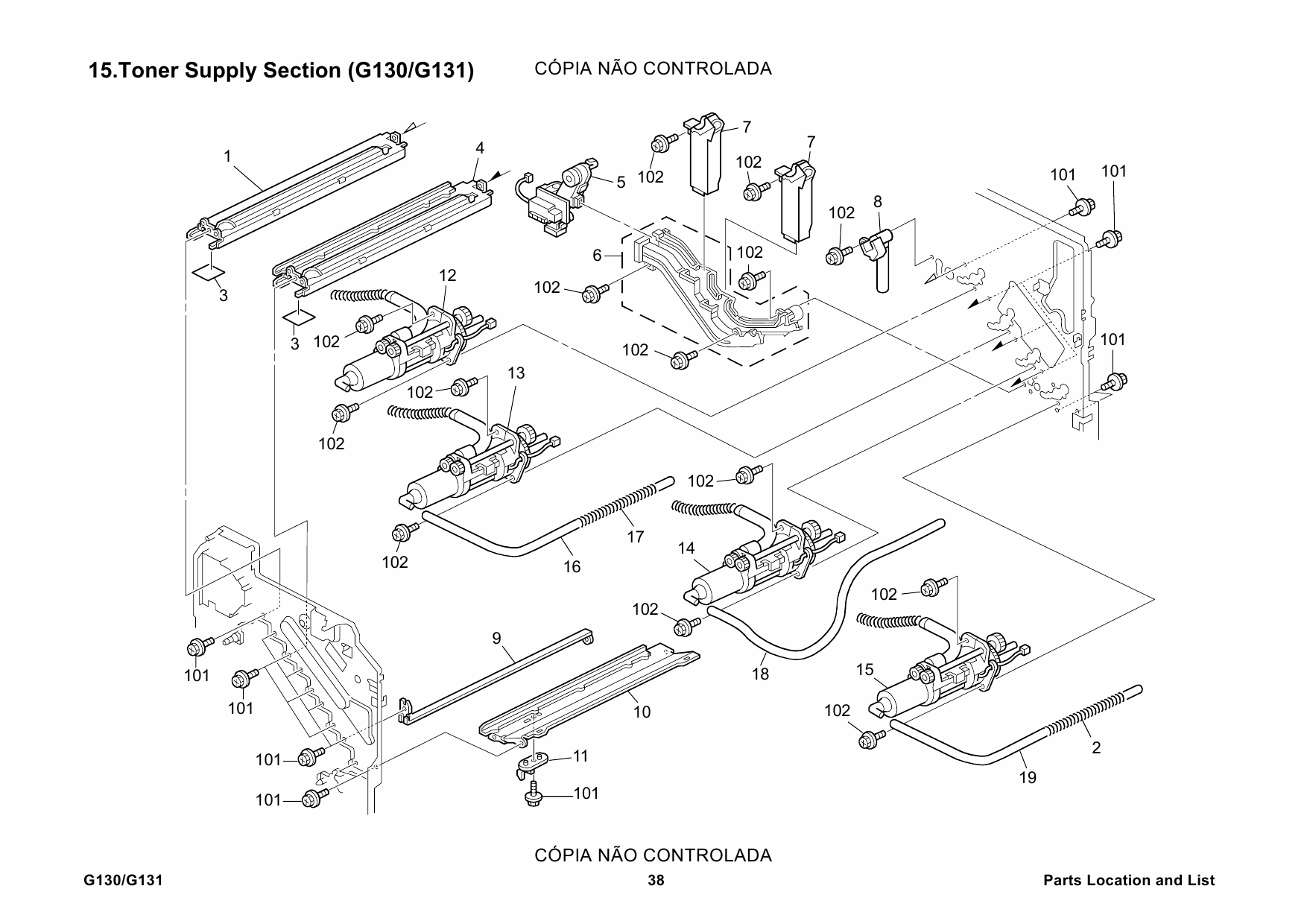 RICOH Aficio CL-7200 7300 G130 G131 Parts Catalog-3